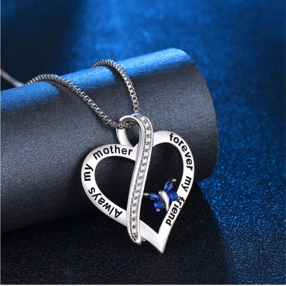 Love Heart Mother’s Necklace NIB “Always my mother forever my friend” - Picture 7 of 8